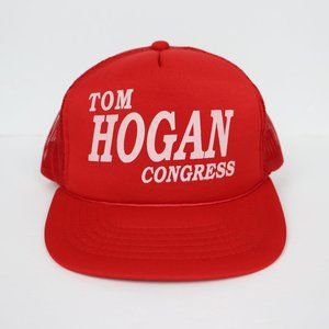 Tom Hogan Congress Vintage Showcase Caps & Visors By Yuppong Snapback Red Hat